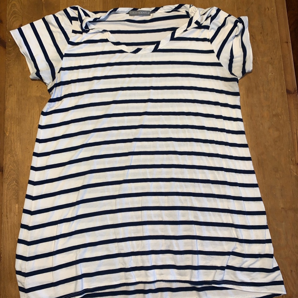 Striped tunic, never worn, XL